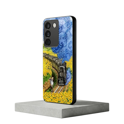 Starry Wait vivo y200 5g mobile cover | shockproof glass phone case