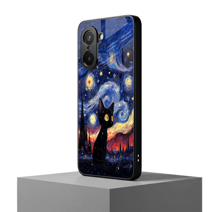 Starry Whiskers oneplus nord ce5 5g mobile cover | shockproof glass phone case