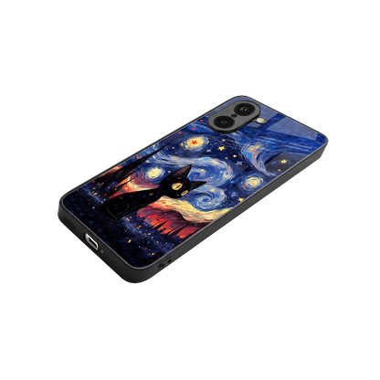 Starry Whiskers stylish phone case for oneplus nord ce5 5g | glossy glass and slim fit