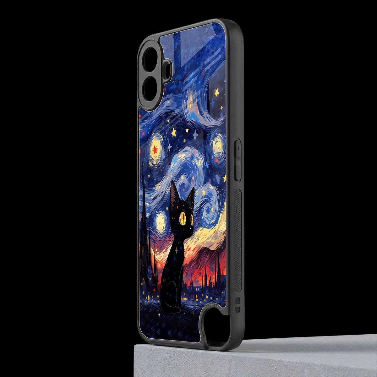 Starry Whiskers cmf nothing phone 1 mobile cover | shockproof glass phone case
