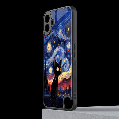 Starry Whiskers cmf nothing phone 1 mobile cover | shockproof glass phone case