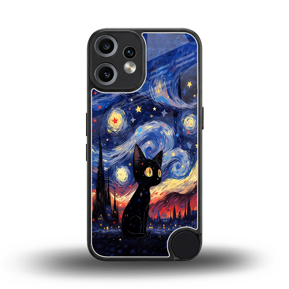 Starry Whiskers back phone cover | glass case for cmf nothing phone 2 pro