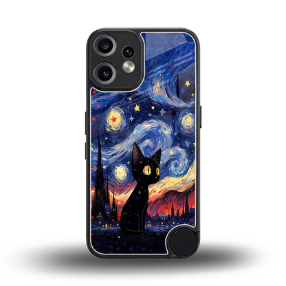 Starry Whiskers back phone cover | glass case for cmf nothing phone 2 pro