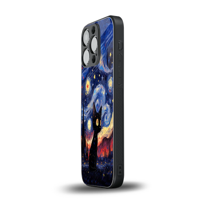 Starry Whiskers iphone 13 pro mobile cover | shockproof glass phone case