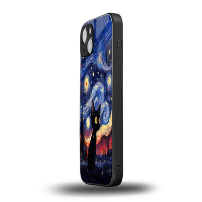 Starry Whiskers iphone 13 mobile cover | shockproof glass phone case