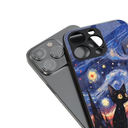 Starry Whiskers stylish phone case for iPhone 16 | glossy glass and slim fit