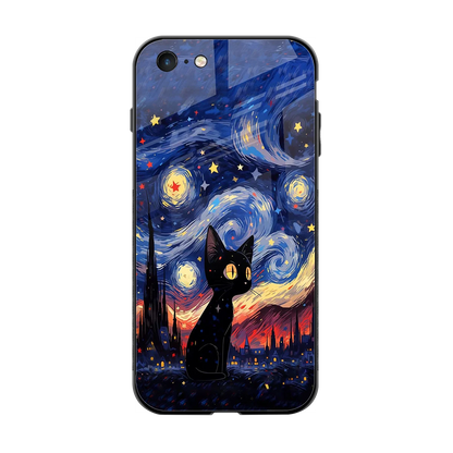 Starry Whiskers back phone cover | glass case for iphone 6