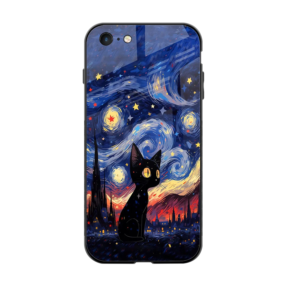 Starry Whiskers back phone cover | glass case for iphone 6s