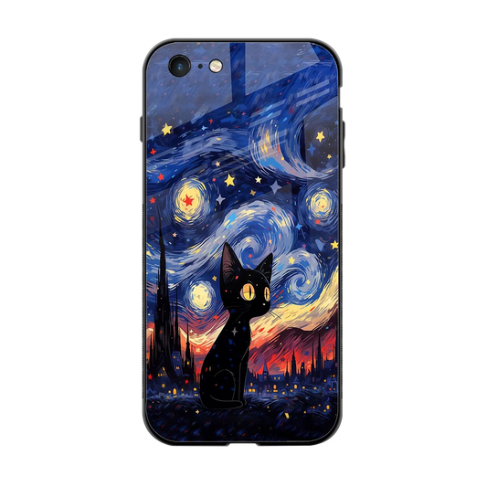 Starry Whiskers back phone cover | glass case for iphone 6s