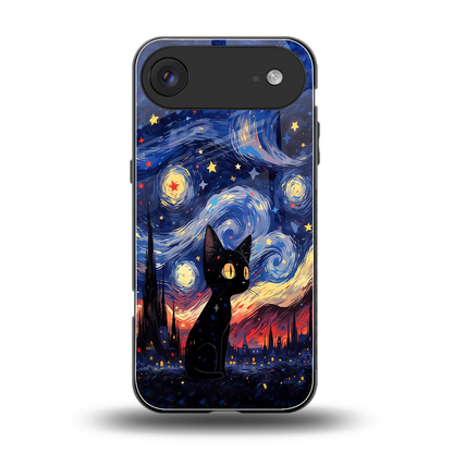 Starry Whiskers back phone cover | glass case for iphone air