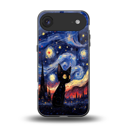 Starry Whiskers back phone cover | glass case for iphone air