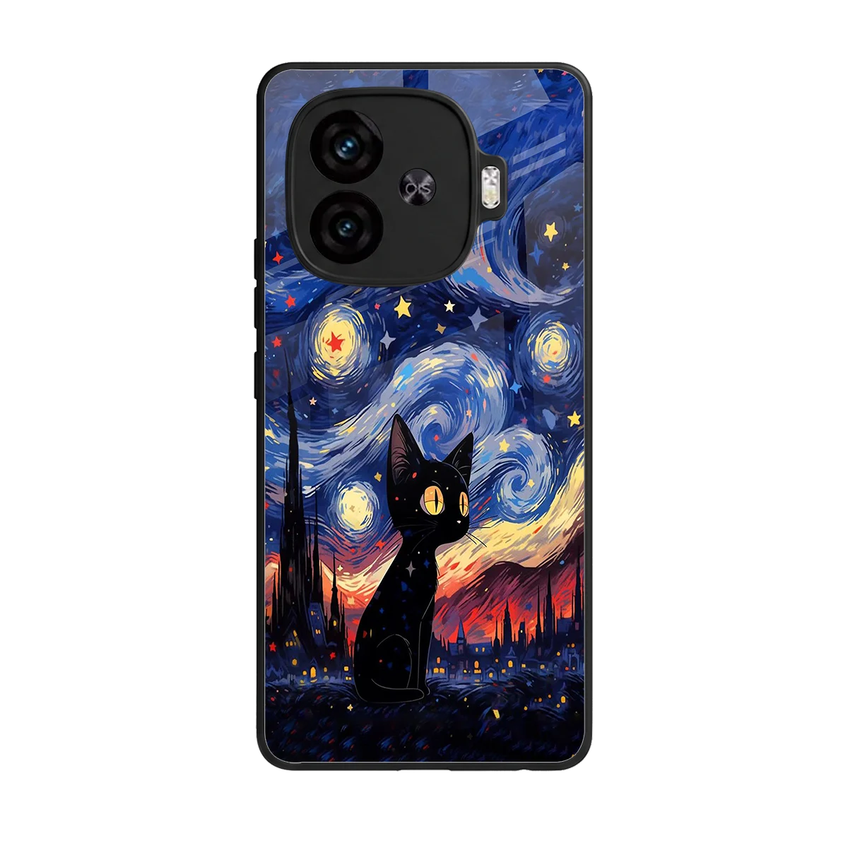 Starry Whiskers back phone cover | glass case for iqoo neo 10r 5g