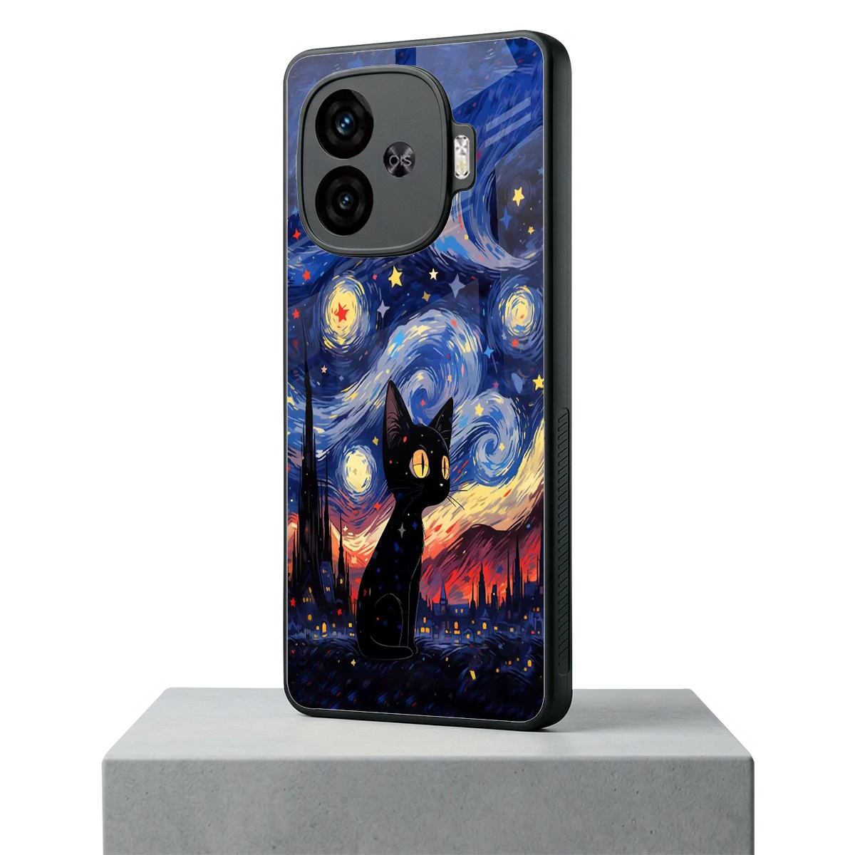 Starry Whiskers iqoo neo 10r 5g mobile cover | shockproof glass phone case