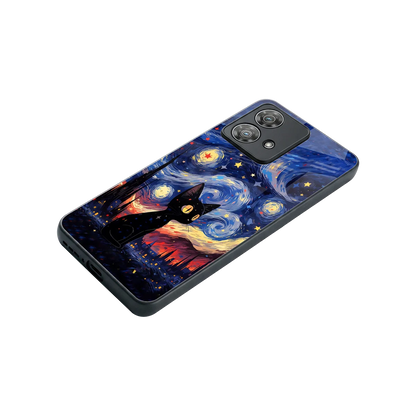 Starry Whiskers stylish phone case for motorola edge 40 neo 5g | glossy glass and slim fit