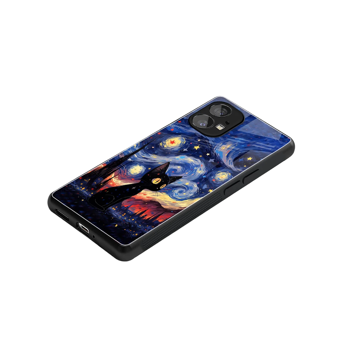Starry Whiskers stylish phone case for nothing phone 1 | glossy glass and slim fit