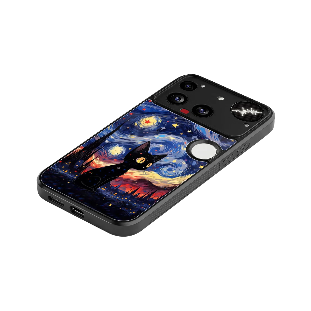 Starry Whiskers stylish phone case for nothing phone 3 | glossy glass and slim fit