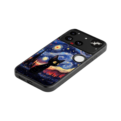 Starry Whiskers stylish phone case for nothing phone 3 | glossy glass and slim fit