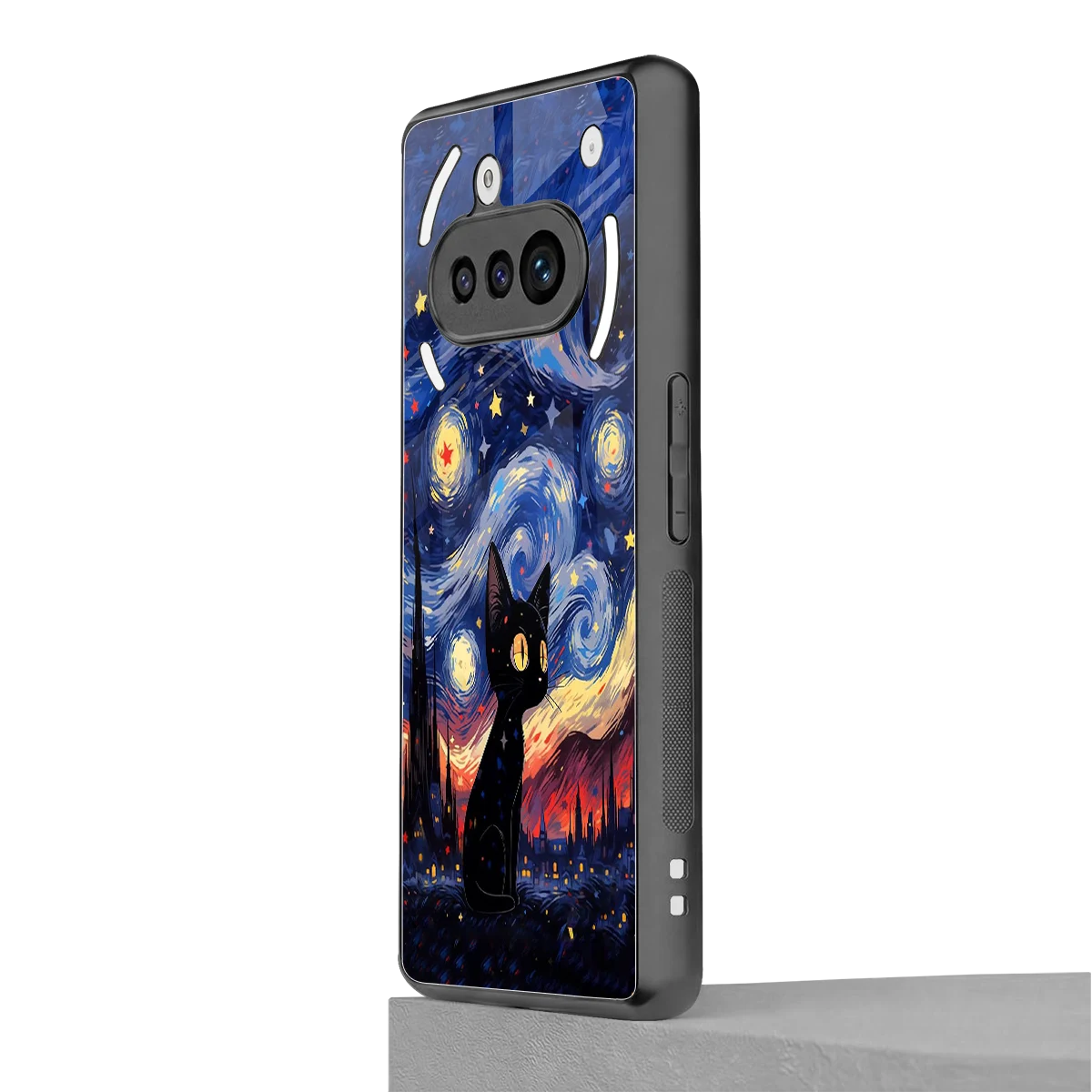 Starry Whiskers nothing phone 3a mobile cover | shockproof glass phone case