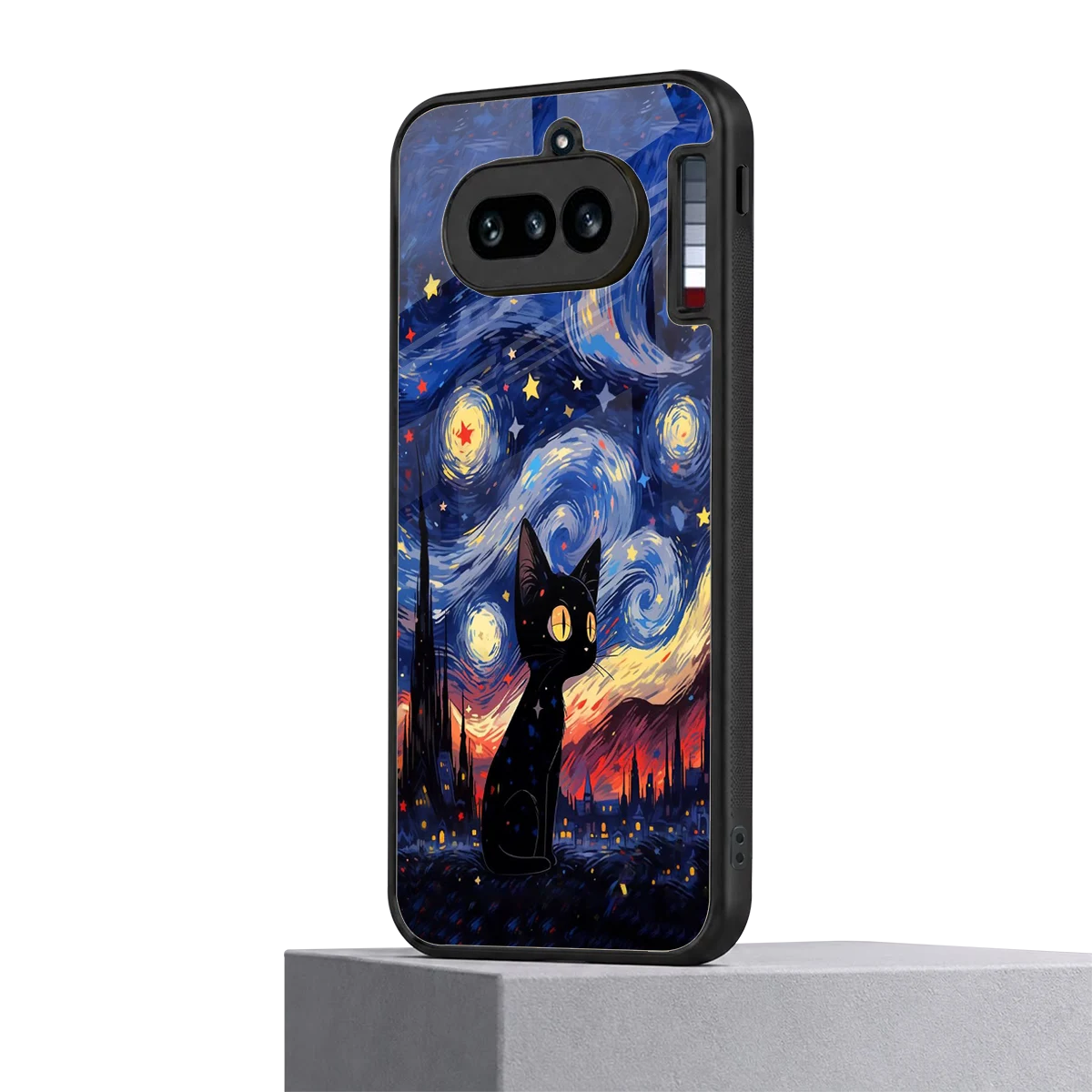Starry Whiskers nothing phone 4a mobile cover | shockproof glass phone case
