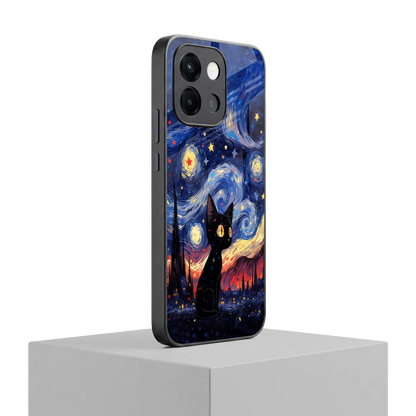 Starry Whiskers oneplus 13s mobile cover | shockproof glass phone case