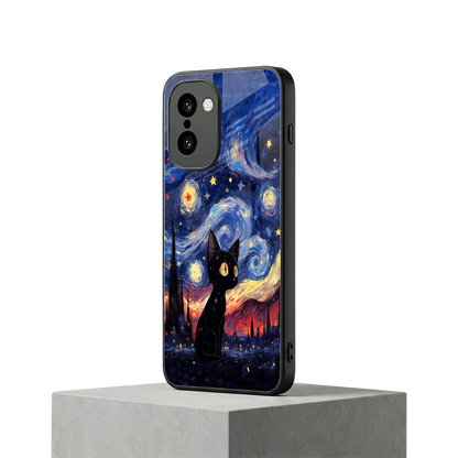 Starry Whiskers oneplus 15r mobile cover | shockproof glass phone case