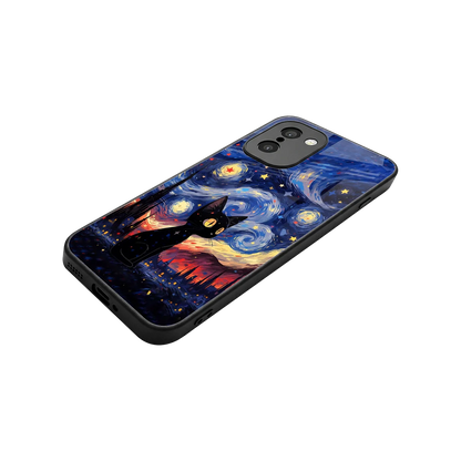 Starry Whiskers stylish phone case for oneplus 15r | glossy glass and slim fit