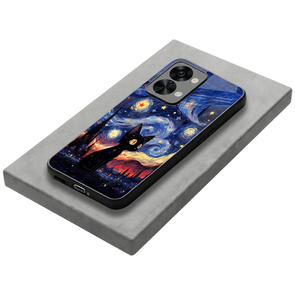 Starry Whiskers stylish phone case for oneplus nord 2t | glossy glass and slim fit