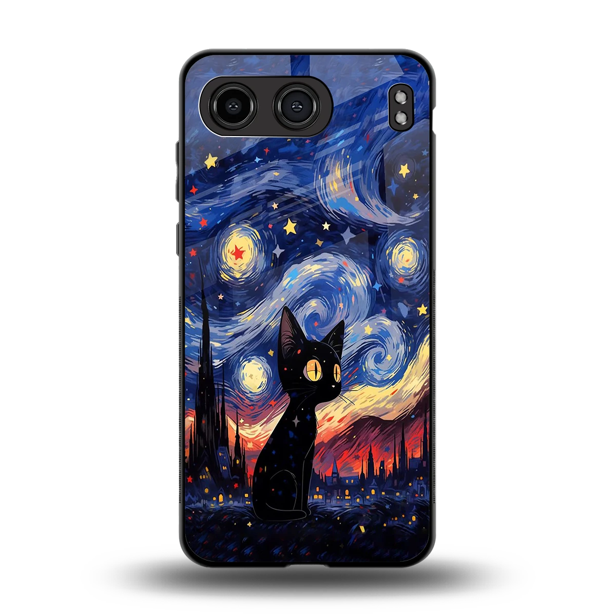 Starry Whiskers back phone cover | glass case for oneplus nord 4