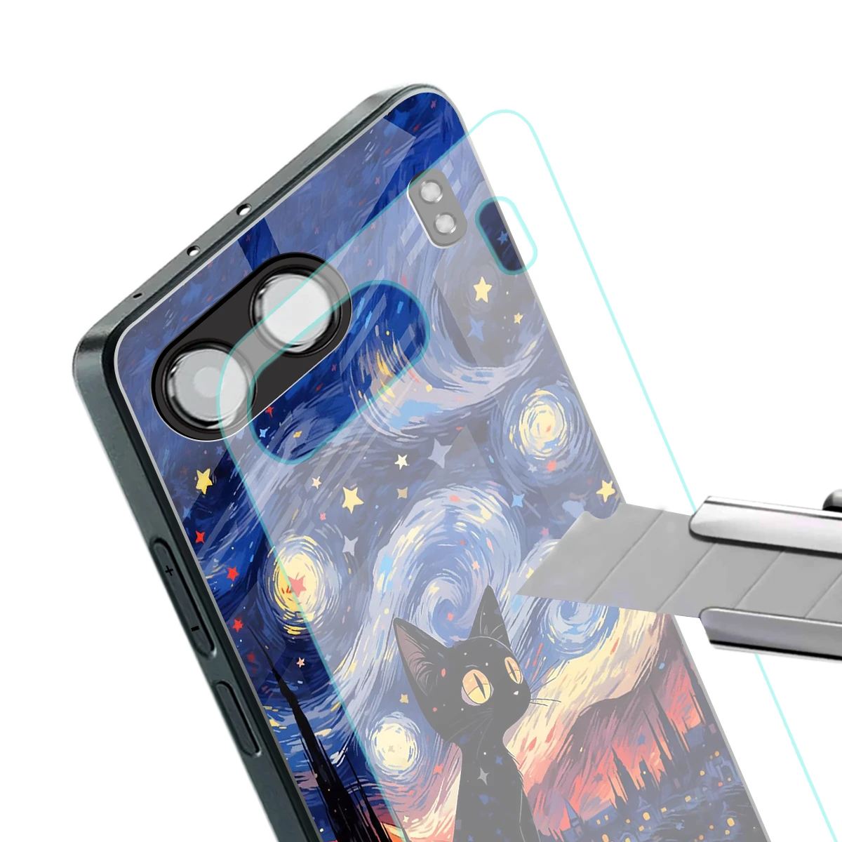 Starry Whiskers stylish phone case for oneplus nord 4 | glossy glass and slim fit