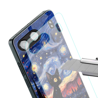 Starry Whiskers stylish phone case for oneplus nord 4 | glossy glass and slim fit