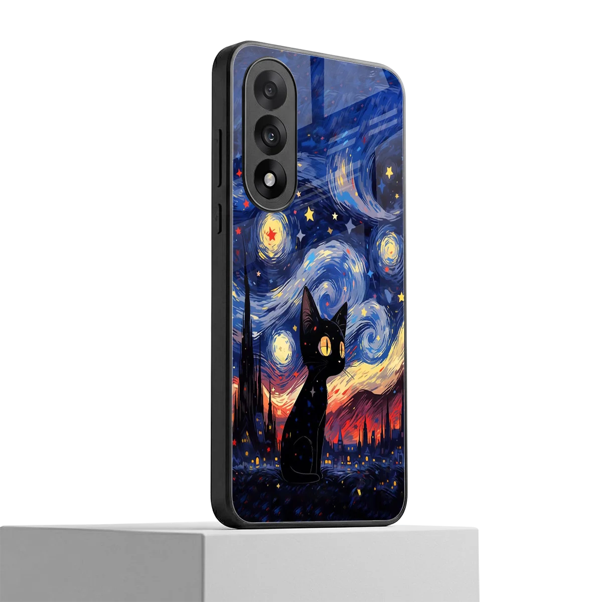 Starry Whiskers oneplus nord 5 mobile cover | shockproof glass phone case