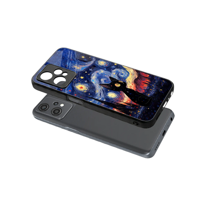 Starry Whiskers sleek oneplus nord ce 2 lite cover with tempered glass back and TPU edges