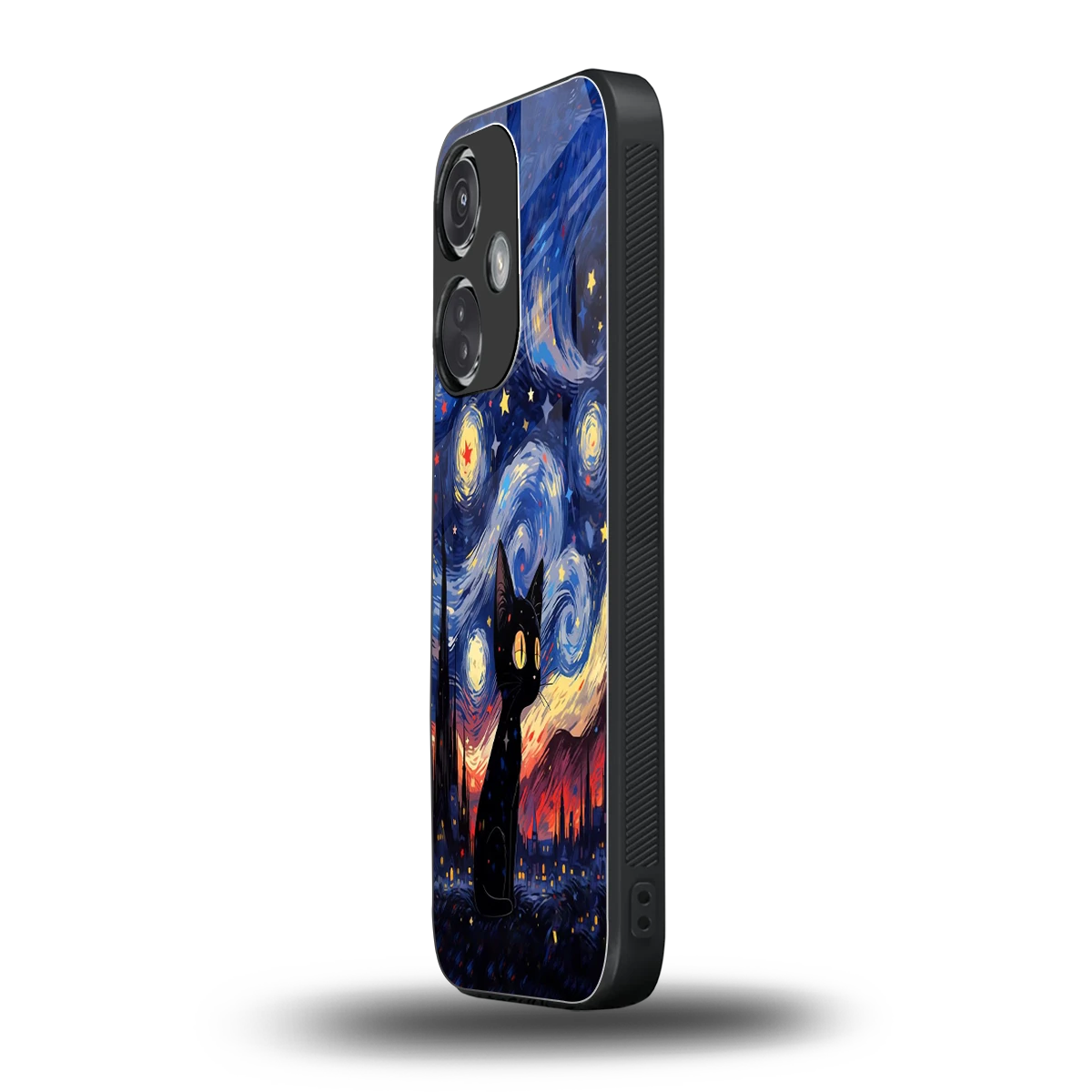 Starry Whiskers oneplus nord ce 3 mobile cover | shockproof glass phone case