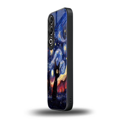 Starry Whiskers oneplus nord ce 4 mobile cover | shockproof glass phone case