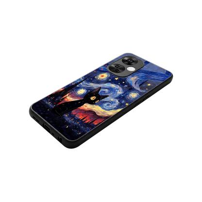 Starry Whiskers stylish phone case for oneplus nord ce 3 lite | glossy glass and slim fit