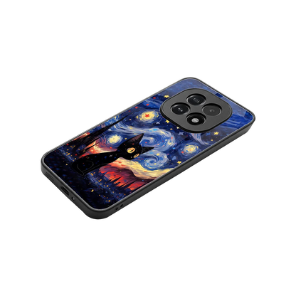 Starry Whiskers stylish phone case for oppo f29 5g | glossy glass and slim fit