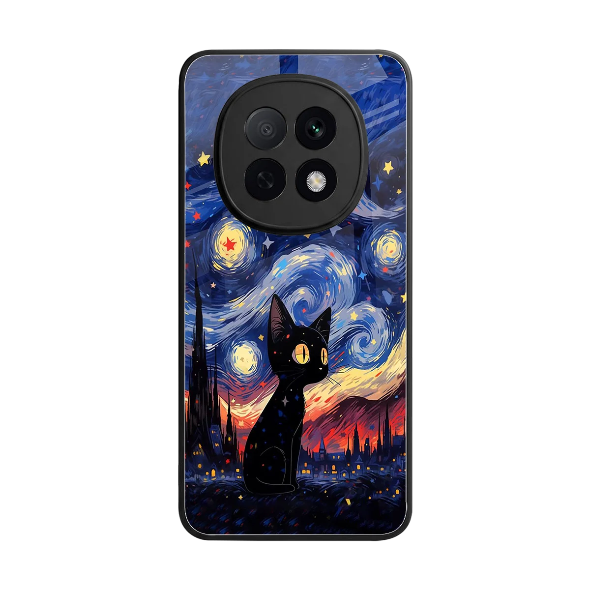 Starry Whiskers back phone cover | glass case for oppo f29 pro 5g