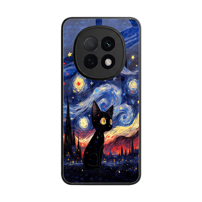 Starry Whiskers back phone cover | glass case for oppo f29 pro 5g