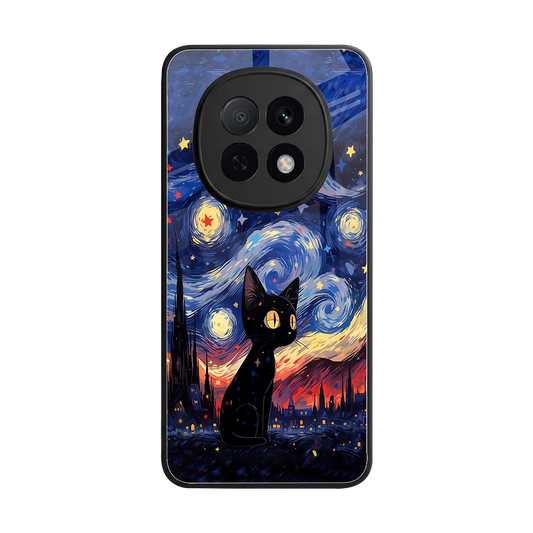 Starry Whiskers back phone cover | glass case for oppo f29 pro 5g