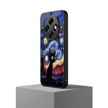 Starry Whiskers oppo f31 pro 5g mobile cover | shockproof glass phone case