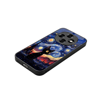 Starry Whiskers stylish phone case for oppo f31 pro 5g | glossy glass and slim fit