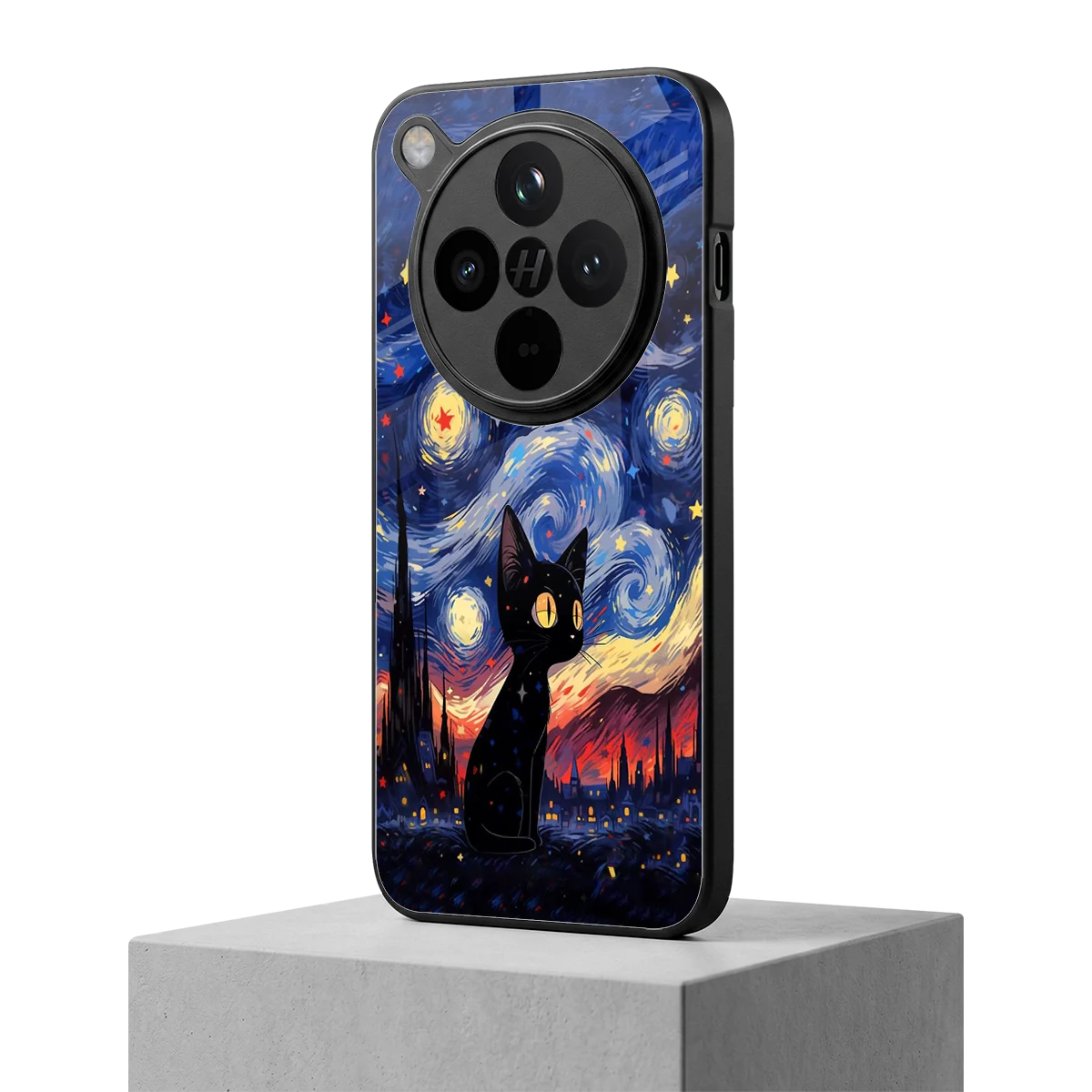 Starry Whiskers oppo find x8 mobile cover | shockproof glass phone case