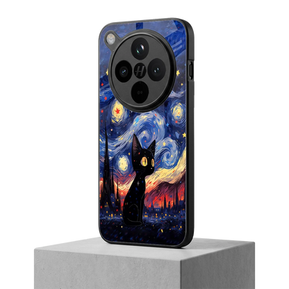 Starry Whiskers oppo find x8 mobile cover | shockproof glass phone case