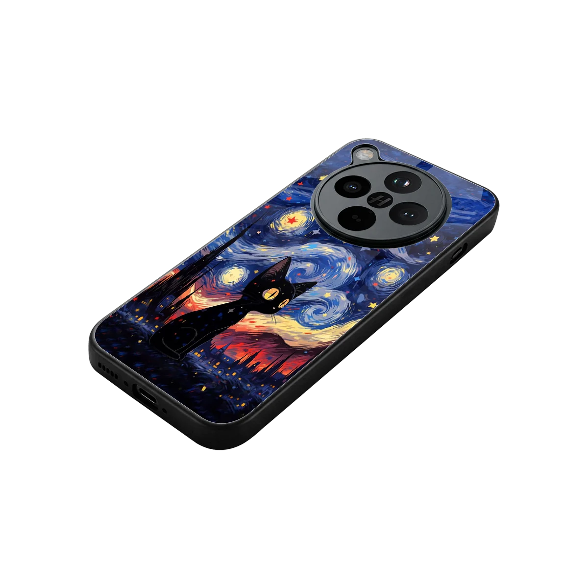 Starry Whiskers stylish phone case for oppo find x8 | glossy glass and slim fit