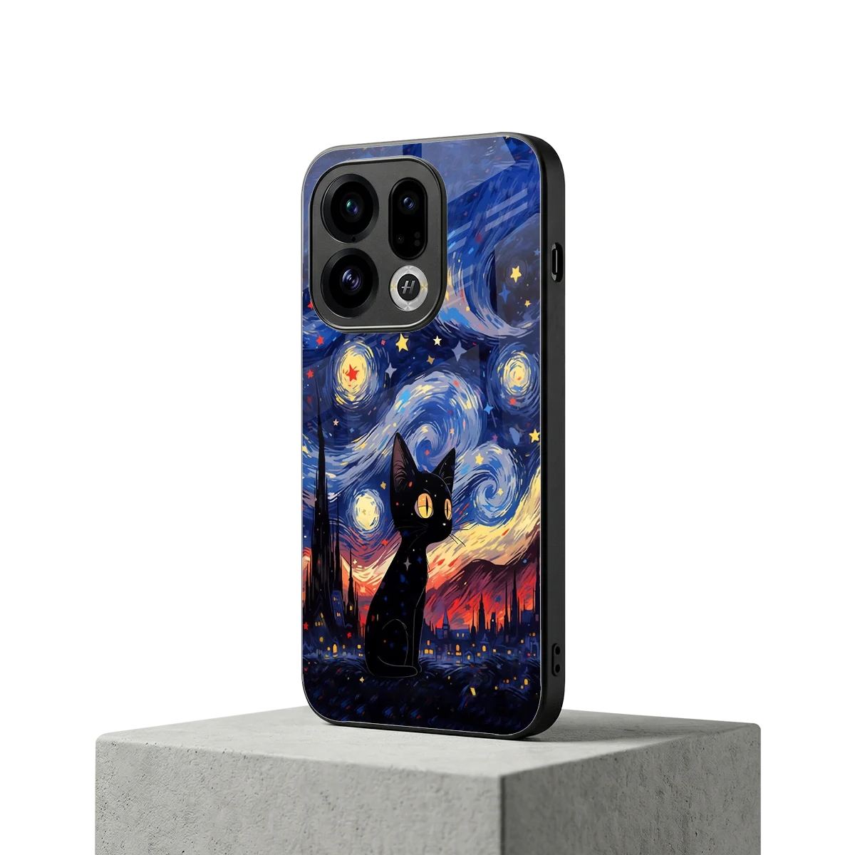 Starry Whiskers oppo find x9 mobile cover | shockproof glass phone case
