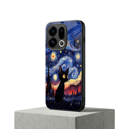 Starry Whiskers oppo find x9 mobile cover | shockproof glass phone case