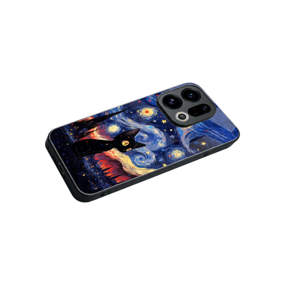 Starry Whiskers stylish phone case for oppo find x9 | glossy glass and slim fit