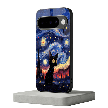 Starry Whiskers google pixel 10 mobile cover | shockproof glass phone case