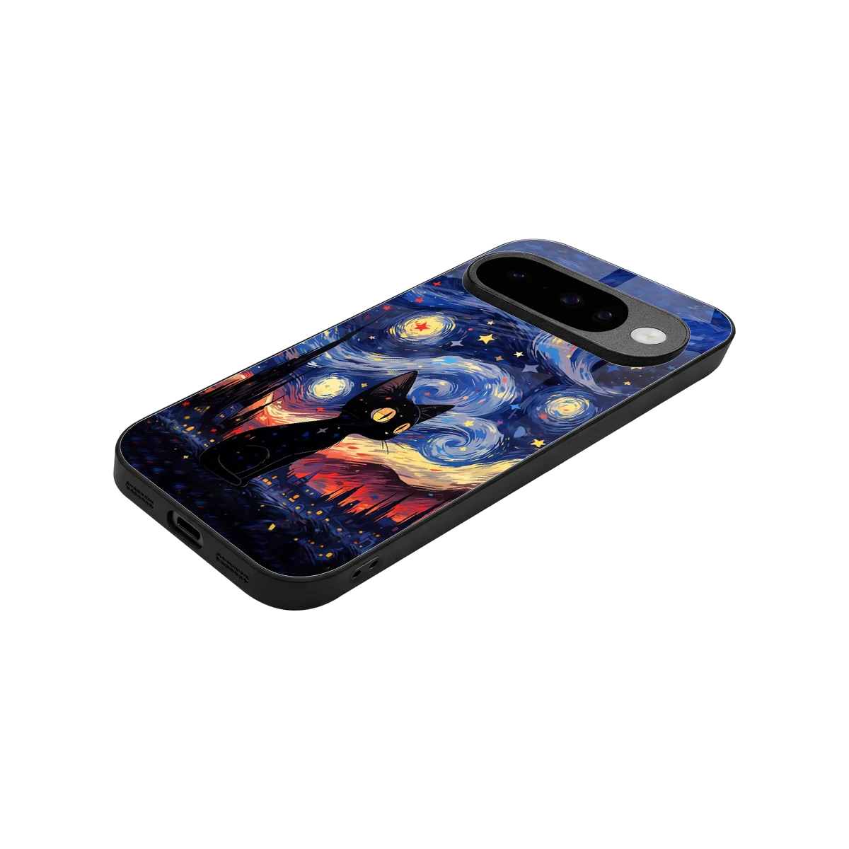 Starry Whiskers stylish phone case for google pixel 10 | glossy glass and slim fit
