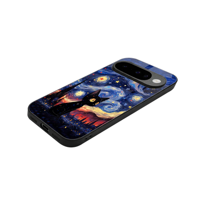Starry Whiskers stylish phone case for google pixel 10 | glossy glass and slim fit